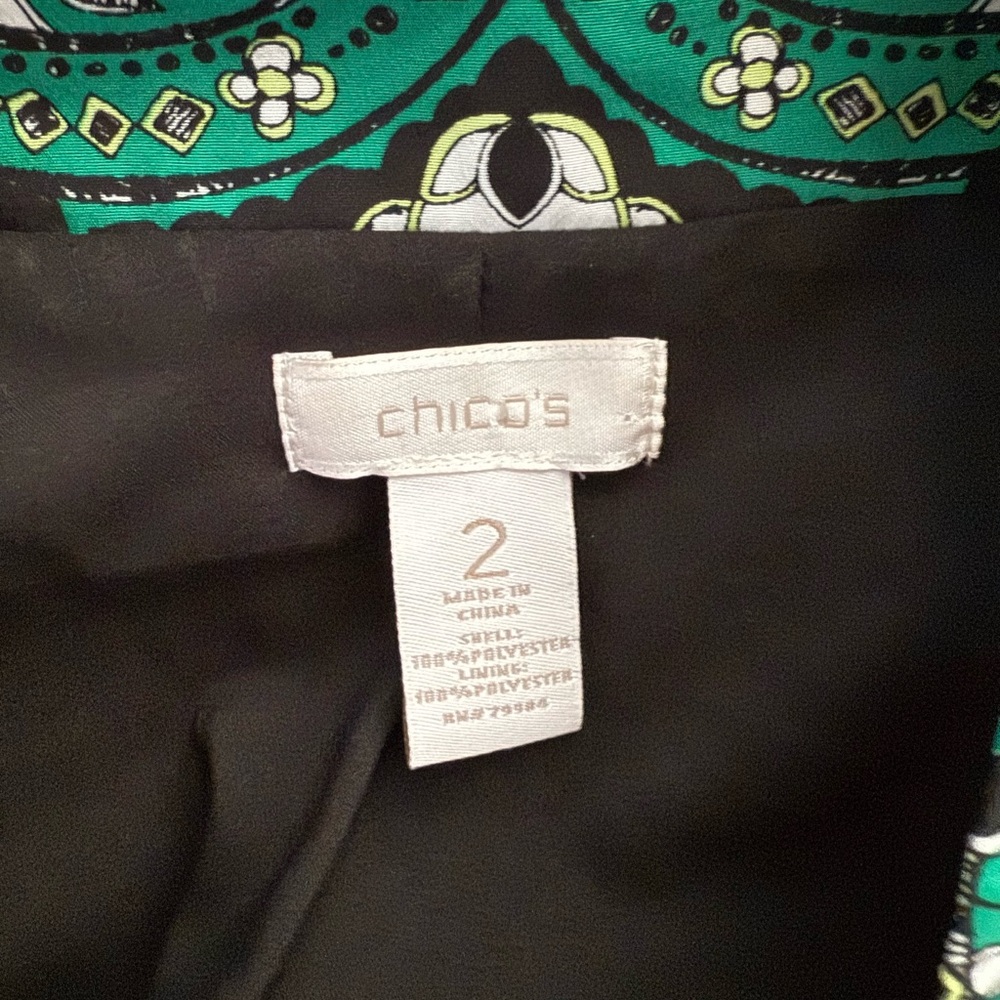 Chico's Large Lightweight Open Front Cardigan Bla… - image 5